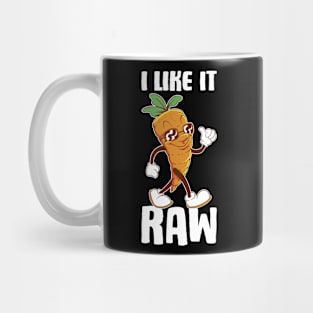 I Like It Raw Funny Vegan Gift Mug